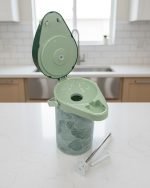 Premium 3-Liter Floral Airpot Thermos Flask – Pump Action Vacuum Dispenser with Glass Liner & Rotating Base (Available in Brown, Blue, Green) - Image 9