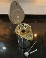 Luxury 3-Liter Stainless Steel & Gold Airpot Thermos – Pump Action Vacuum Flask with Glass Liner & Rotating Base - Image 3