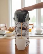 DayDays 3-Liter Premium Airpot Thermos Flask – Glass Lined Vacuum Pump Dispenser with Rotating Base (Available in Coffee, Black & Dark Brown) - Image 3