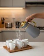 Premium 1 Litre Insulated Flask – Elegant Design with Glass Lining New Style - Image 9