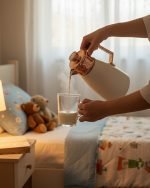 1 Litre vacuum thermos flask with glass liner and push-button pour mechanism, shown in Green, White, and Grey colors for tea and coffee serving.