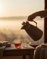 Premium 1 Litre Insulated Flask – Elegant Design with Glass Lining New Style - Image 2