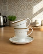 Warmth by the Fireplace Cup Saucers - Image 3