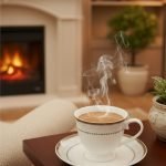 Warmth by the Fireplace Cup Saucers