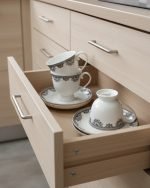 Classic Floral Porcelain Tea Cups - Image 2