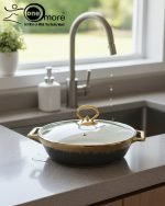 Luxury Black & Gold Ceramic Chafing Dish