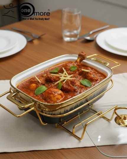 Luxury Black & Gold Ceramic Chafing Dish Set - 3 Sizes