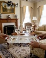 Luxury 3-Piece Silver & Gold Serving Tray Set