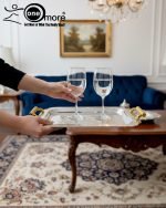 Luxury 3-Piece Silver & Gold Serving Tray Set