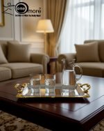 Luxury 3-Piece Silver & Gold Serving Tray Set