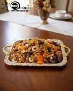 Luxury 3-Piece Silver & Gold Serving Tray Set