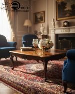 Royal Honeycomb beverage dispenser set with gold base and stemmed goblets in multiple colors (Red, Blue, White).