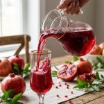 Pasabahce 7-piece glass water set featuring one clear jug and six stemmed glasses with elegant gold rims, displayed on a wooden surface.