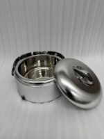 Three-piece insulated stainless steel hotpot set in 2L, 2.5L, and 3.5L capacities, featuring sleek designs in four different color options for food storage and serving.