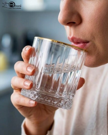 A set of 6 RCR-inspired crystal whiskey glasses featuring vertical cut ridges, a diamond-patterned base, and a luxury gold-plated rim on a white background.