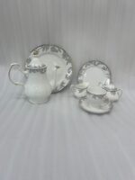 Elegant Floral Porcelain Tea Set - Image 2