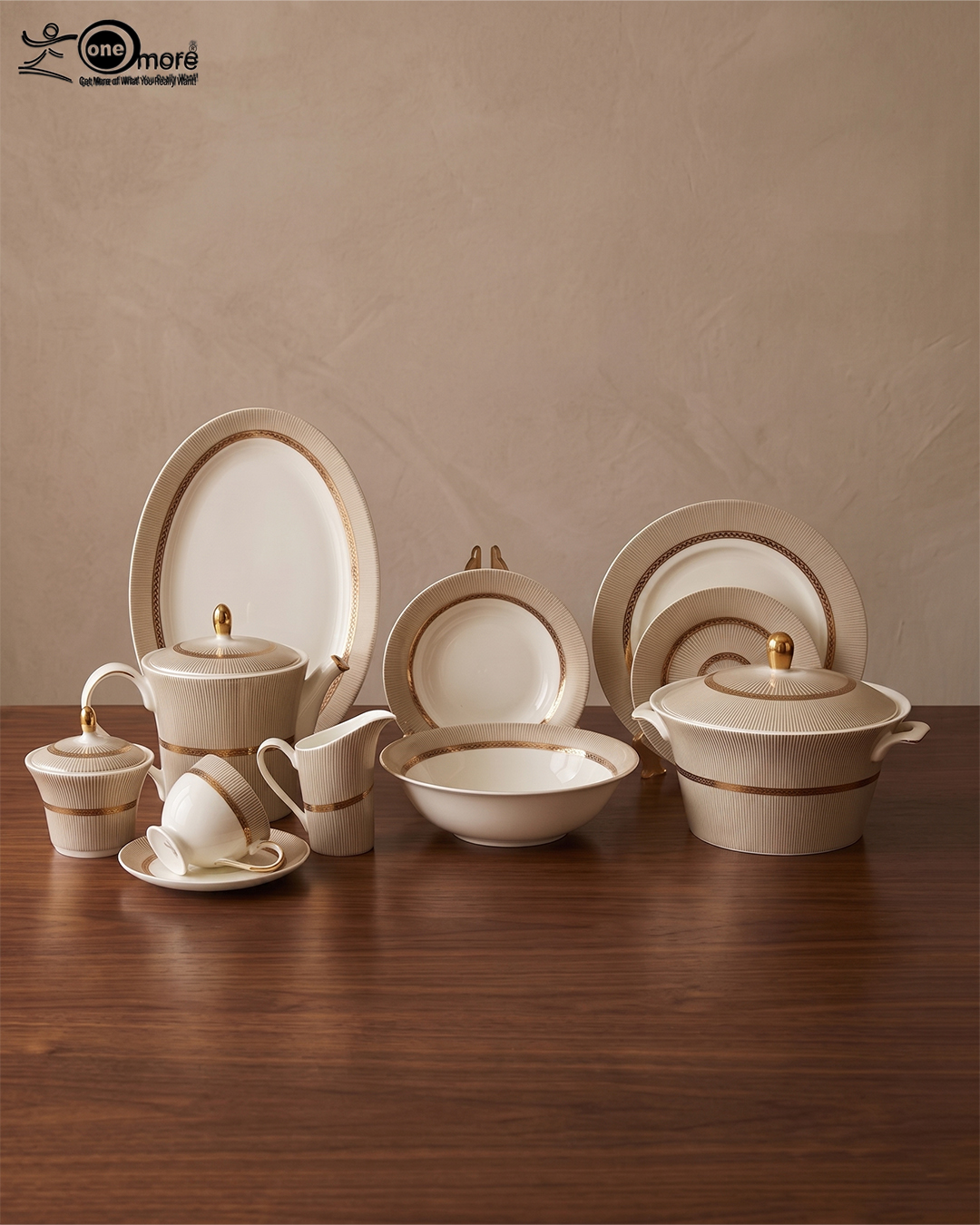 3 Luxury Super Bone 61-Piece Dinner Set - Image 1