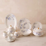 Blue Floral Super Bone Dinner Set