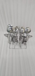 A high-quality 37-piece stainless steel cutlery set arranged neatly, including various spoons, forks, and knives, as displayed in 7.jpg.