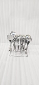 A high-quality 37-piece stainless steel cutlery set arranged neatly, including various spoons, forks, and knives, as displayed in 7.jpg.