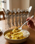 Elevate your dining table with this complete 53-piece cutlery set, expertly crafted to combine durability with timeless elegance. Made from high-quality stainless steel, this set is designed to resist tarnish and rust, ensuring your utensils maintain their shine for years to come. Whether you are hosting a formal dinner or upgrading your daily dining experience, this versatile set provides everything you need for service, organization, and style. Key Features Comprehensive 53-Piece Set: Includes everything required for a full table setting, neatly organized with an included stand for convenient storage and display. Premium Quality Material: Crafted from durable, corrosion-resistant stainless steel. Proudly Made in Pakistan: Supports local craftsmanship with high-grade manufacturing standards. Versatile Collection: Designed to handle every course, from soups and rice to main entrees. Set Breakdown: 12 x Table Spoons 12 x Tea Spoons 12 x Forks 12 x Knives 2 x Rice Serving Spoons 2 x Soup Serving Spoons 1 x Cutlery Stand