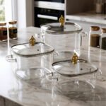 Square Glass Cooking Pots