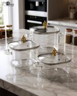 Square Glass Cooking Pots