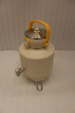 Bangor 5L cream insulated beverage cooler dispenser with stainless steel tap and foldable stand legs