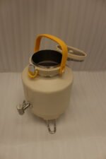 Bangor 5L cream insulated beverage cooler dispenser with stainless steel tap and foldable stand legs
