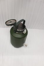 Olive green 7L Bangda insulated water beverage cooler jug with a stainless steel spigot and top handle.
