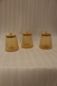 3-Piece Hammered Glass Canister Set - Image 5