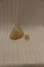 Elegant 7-Piece Amber Crystal Glass & Bottle Set - Image 3