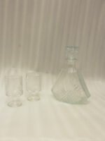Elegant 7-Piece Crystal Glass & Bottle Set - Image 2