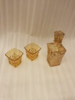 Elegant 7-Piece Amber Crystal Glass & Bottle Set - Image 5