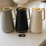 Premium 1L Thermal Vacuum Flask with Gold Accents