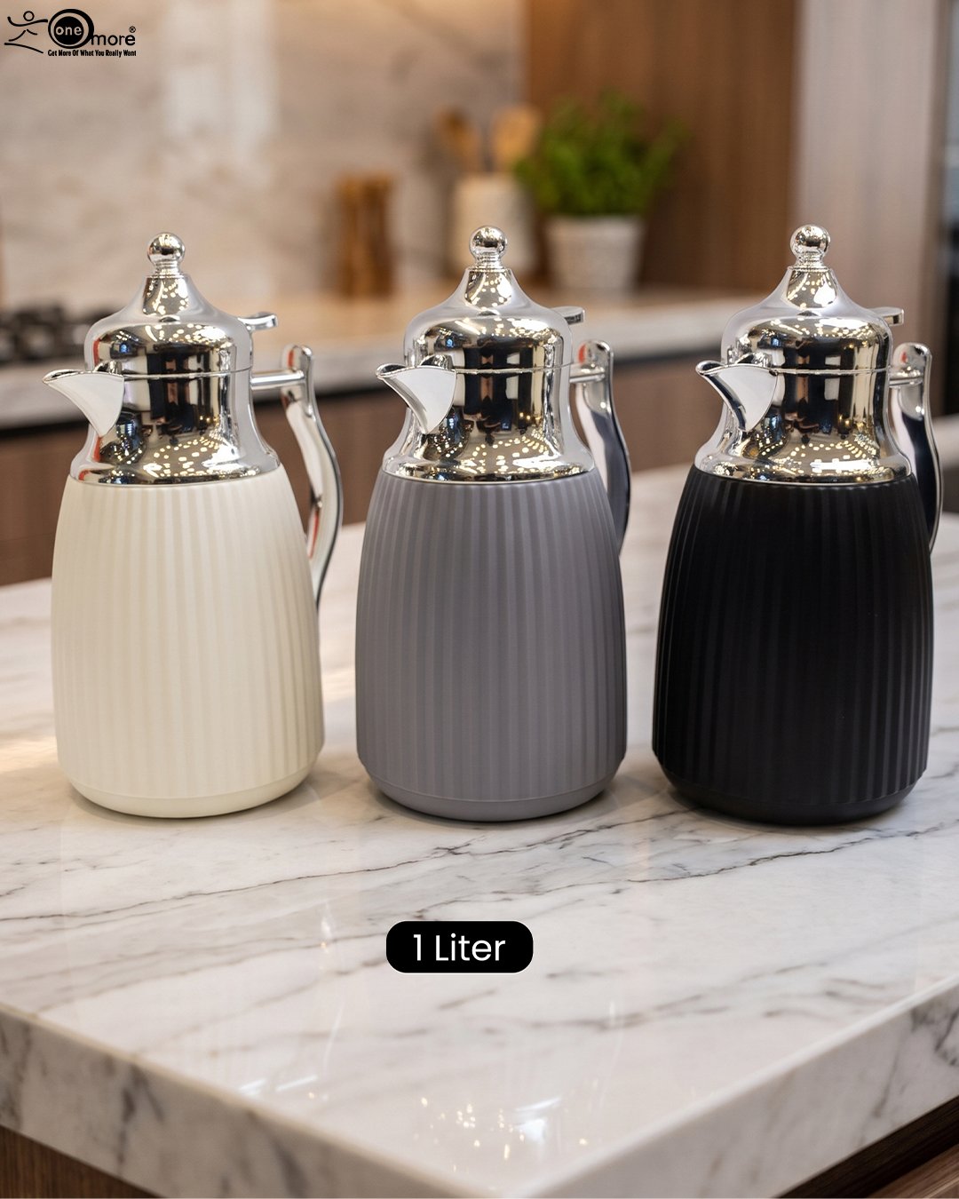 1 Three One More 1-liter thermal vacuum flasks in cream, grey, and black with polished chrome handles and spouts on a marble countertop.Three One More 1-liter thermal vacuum flasks in cream, grey, and black with polished chrome handles and spouts on a marble countertop.Three One More 1-liter thermal vacuum flasks in cream, grey, and black with polished chrome handles and spouts on a marble countertop.Three One More 1-liter thermal vacuum flasks in cream, grey, and black with polished chrome handles and spouts on a marble countertop.Three One More 1-liter thermal vacuum flasks in cream, grey, and black with polished chrome handles and spouts on a marble countertop.Three One More 1-liter thermal vacuum flasks in cream, grey, and black with polished chrome handles and spouts on a marble countertop.Three One More 1-liter thermal vacuum flasks in cream, grey, and black with polished chrome handles and spouts on a marble countertop.Three One More 1-liter thermal vacuum flasks in cream, grey, and black with polished chrome handles and spouts on a marble countertop.Three One More 1-liter thermal vacuum flasks in cream, grey, and black with polished chrome handles and spouts on a marble countertop.Three One More 1-liter thermal vacuum flasks in cream, grey, and black with polished chrome handles and spouts on a marble countertop.Three One More 1-liter thermal vacuum flasks in cream, grey, and black with polished chrome handles and spouts on a marble countertop.