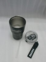 Coffee Mug with Strap & Flip Lid - Image 3